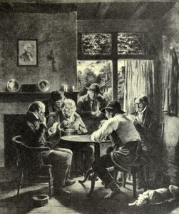 Il giocatore, messo alle strette da N. and Ives, J.M. Currier